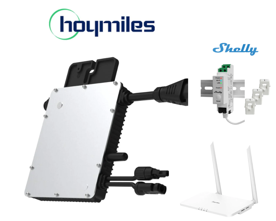 Система с нулев експорт от инвертор 400W, комуникационен модул, смарт метър